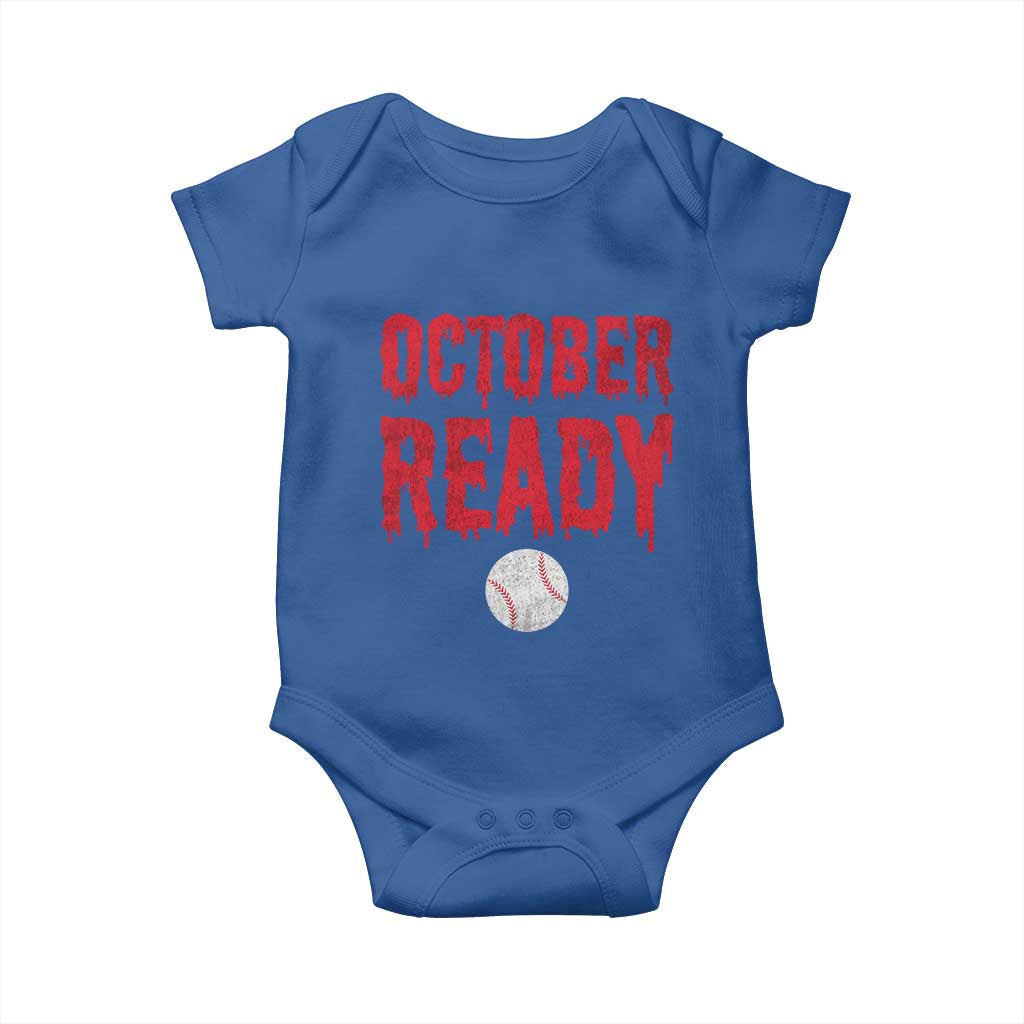 October Ready Baby Onesie Philadelphia Playoff Baseball Gift Halloween Costume TS10 Royal Blue Print Your Wear