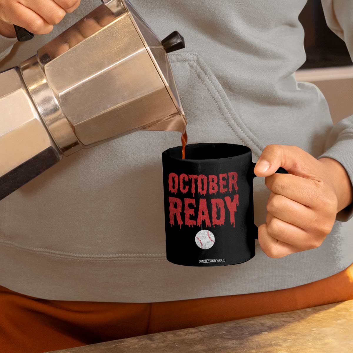 October Ready Coffee Mug Philadelphia Playoff Baseball Gift Halloween Costume TS10 Print Your Wear