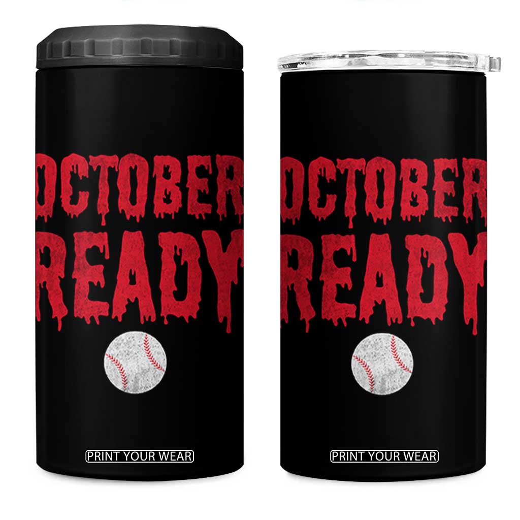 October Ready 4 in 1 Can Cooler Tumbler Philadelphia Playoff Baseball Gift Halloween Costume TS10 One Size: 16 oz Black Print Your Wear