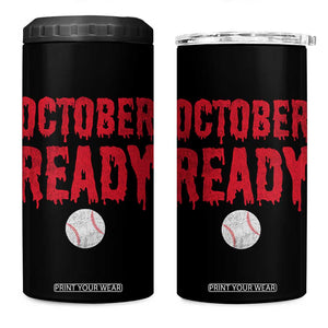 October Ready 4 in 1 Can Cooler Tumbler Philadelphia Playoff Baseball Gift Halloween Costume TS10 One Size: 16 oz Black Print Your Wear