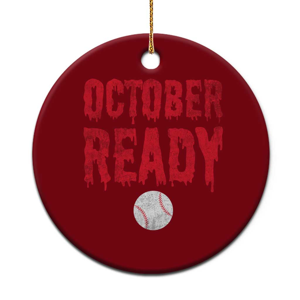 October Ready Ceramic Ornament Philadelphia Playoff Baseball Gift Halloween Costume TS10 1pc Red Print Your Wear