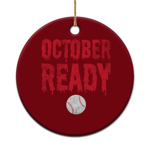 October Ready Ceramic Ornament Philadelphia Playoff Baseball Gift Halloween Costume TS10 1pc Red Print Your Wear