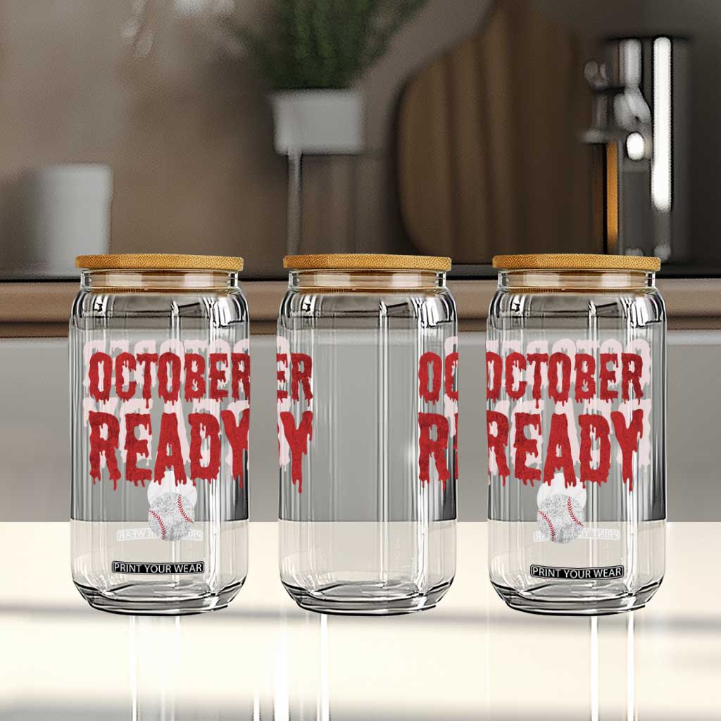 October Ready Glass Can Philadelphia Playoff Baseball Gift Halloween Costume TS10 Print Your Wear