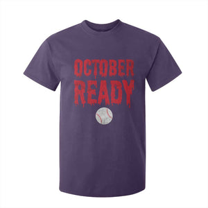 October Ready T Shirt For Kid Philadelphia Playoff Baseball Gift Halloween Costume TS10 Purple Print Your Wear