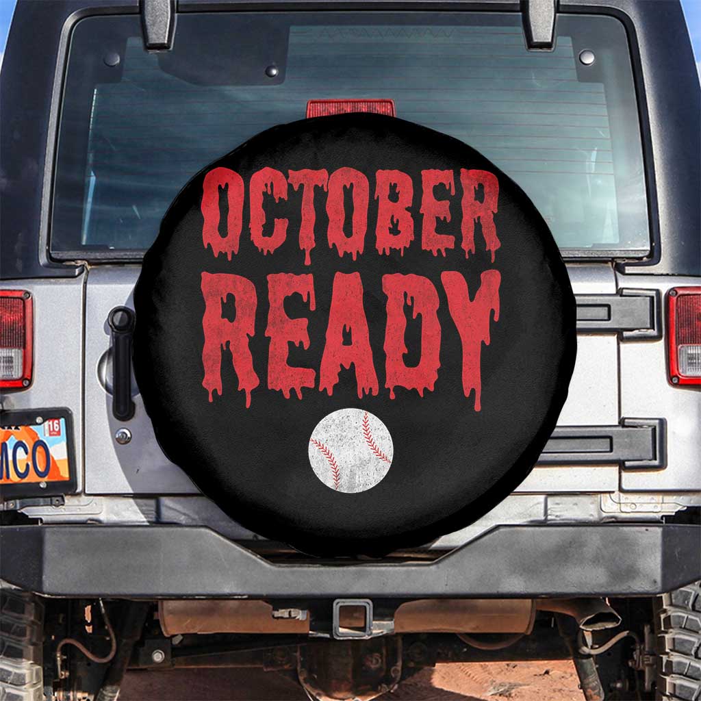 October Ready Spare Tire Cover Philadelphia Playoff Baseball Gift Halloween Costume TS10 No hole Black Print Your Wear