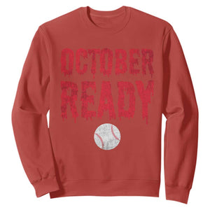 October Ready Sweatshirt Philadelphia Playoff Baseball Gift Halloween Costume TS10 Red Print Your Wear
