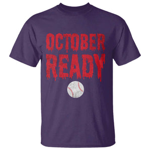 October Ready T Shirt Philadelphia Playoff Baseball Gift Halloween Costume TS10 Purple Print Your Wear