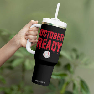 October Ready Tumbler With Handle Philadelphia Playoff Baseball Gift Halloween Costume TS10 Print Your Wear