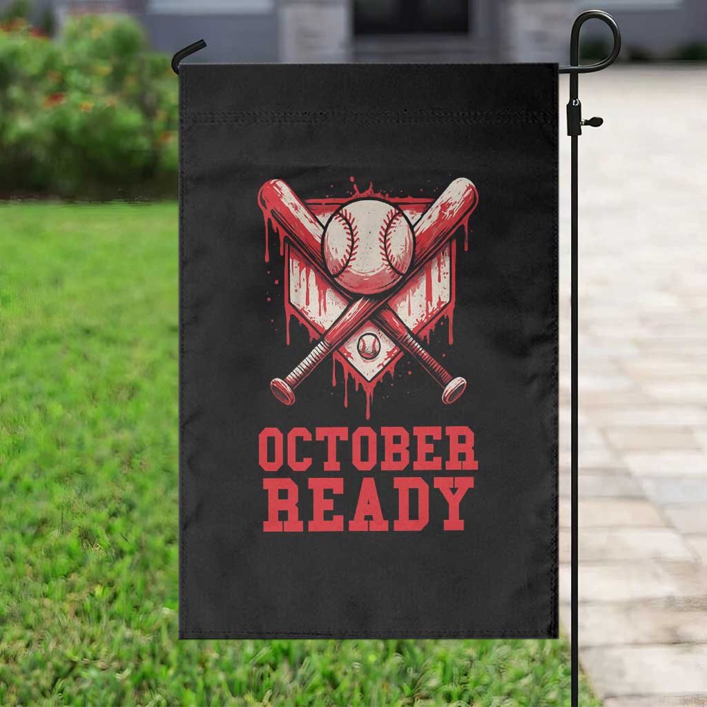 October Ready Garden Flag Philadelphia Playoff Baseball Drip Graffiti TS10 Print Your Wear
