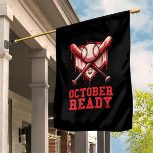 October Ready Garden Flag Philadelphia Playoff Baseball Drip Graffiti TS10 Print Your Wear