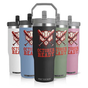 October Ready Flip Straw Tumbler Philadelphia Playoff Baseball Drip Graffiti TS10 Print Your Wear