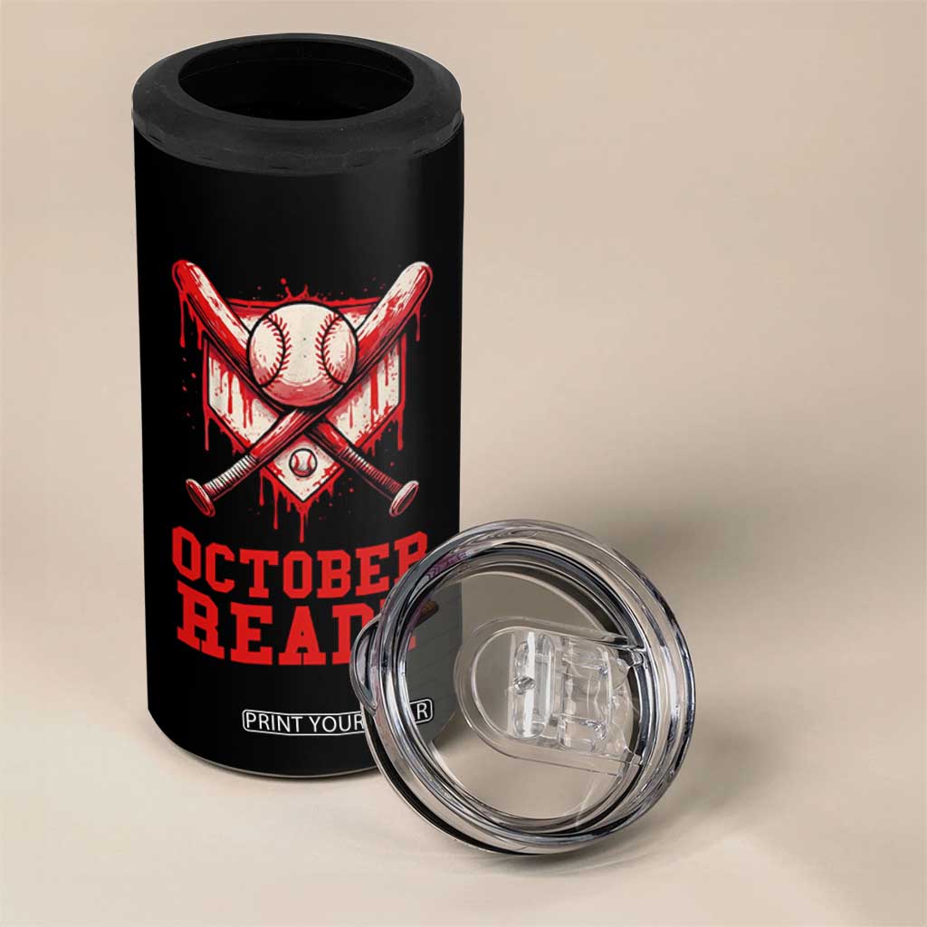 October Ready 4 in 1 Can Cooler Tumbler Philadelphia Playoff Baseball Drip Graffiti TS10 Print Your Wear