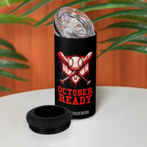 October Ready 4 in 1 Can Cooler Tumbler Philadelphia Playoff Baseball Drip Graffiti TS10 Print Your Wear