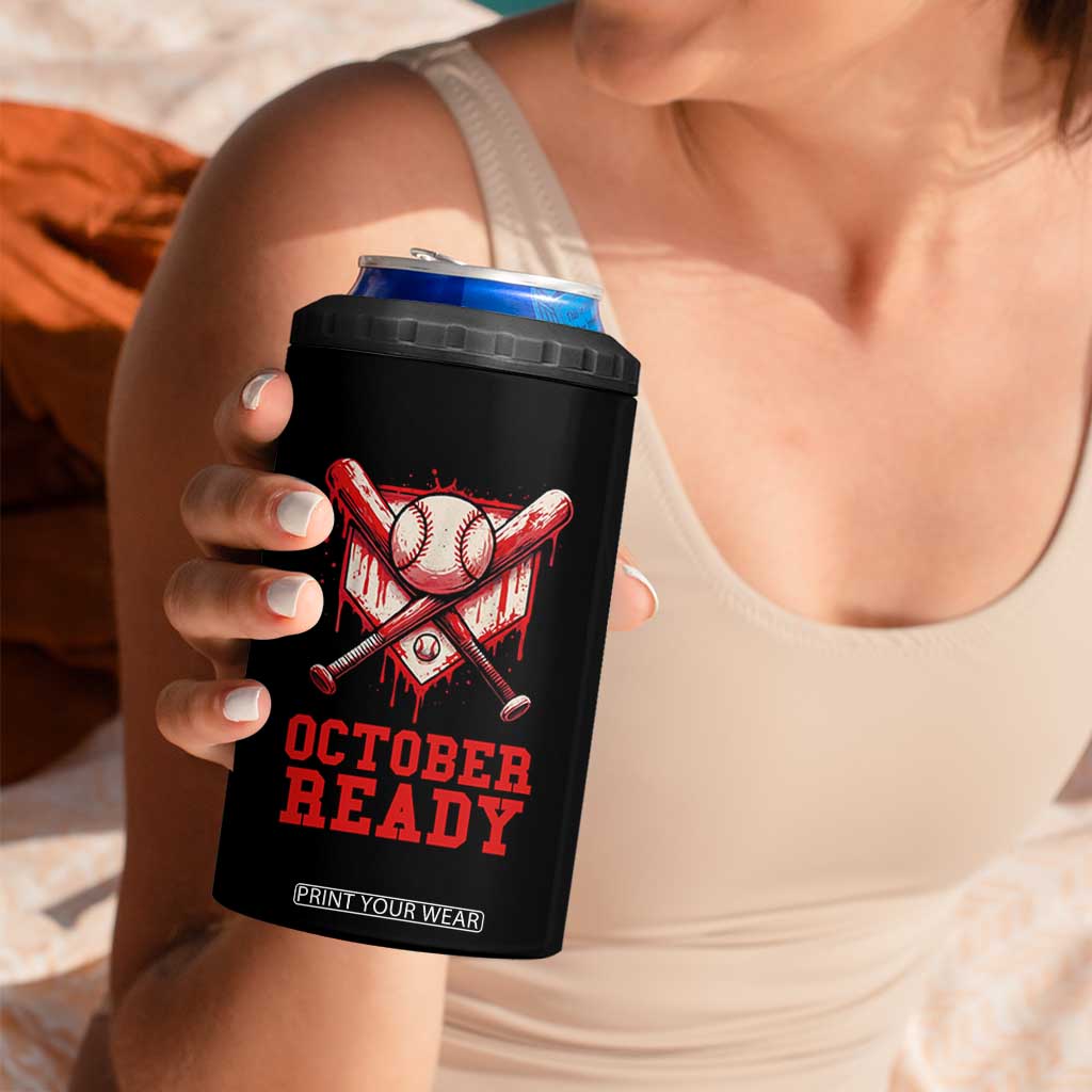 October Ready 4 in 1 Can Cooler Tumbler Philadelphia Playoff Baseball Drip Graffiti TS10 Print Your Wear