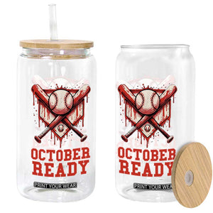 October Ready Glass Can Philadelphia Playoff Baseball Drip Graffiti TS10 Print Your Wear