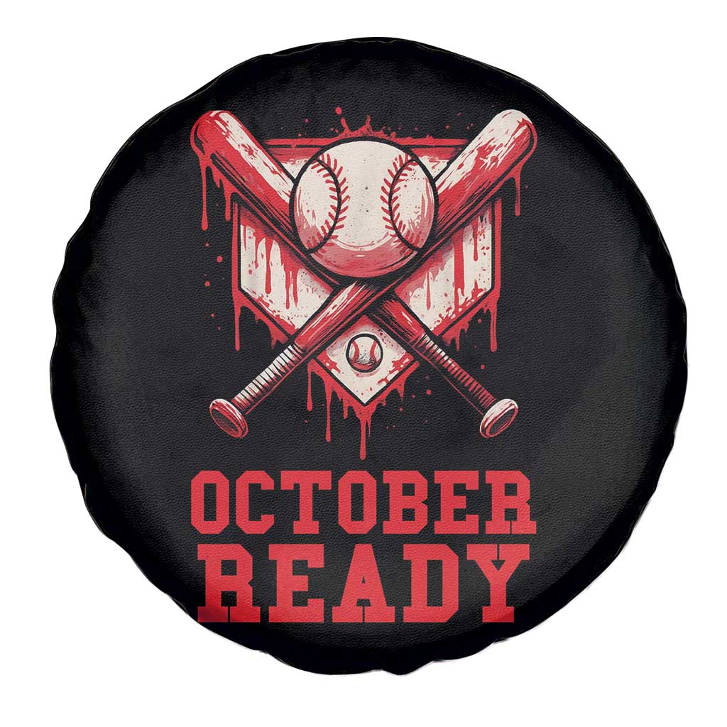 October Ready Spare Tire Cover Philadelphia Playoff Baseball Drip Graffiti TS10 Print Your Wear