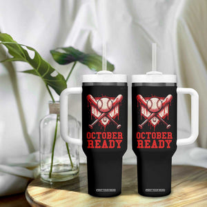 October Ready Tumbler With Handle Philadelphia Playoff Baseball Drip Graffiti TS10 Print Your Wear