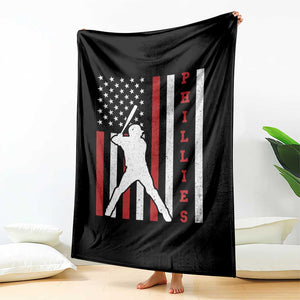 Phillies Baseball Throw Blanket Cool Distressed Philadelphia Red October US Flag TS10 Print Your Wear