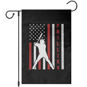 Philly Baseball Garden Flag Cool Distressed Philadelphia Red October US Flag TS10 Black Print Your Wear