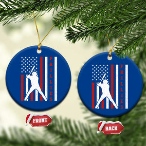 Phillies Baseball Ceramic Ornament Cool Distressed Philadelphia Red October US Flag TS10 1pc Blue Print Your Wear
