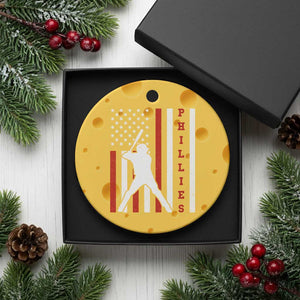 Phillies Baseball Ceramic Ornament Cool Distressed Philadelphia Red October US Flag TS10 1pc Yellow Cheese Print Your Wear