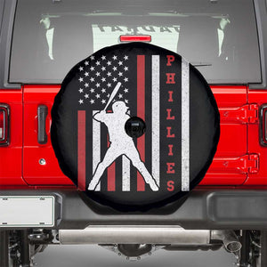 Philly Baseball Spare Tire Cover Cool Distressed Philadelphia Red October US Flag TS10 Black Print Your Wear