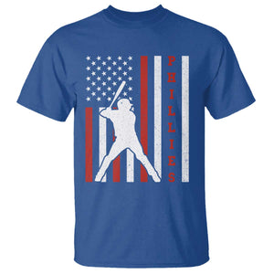 Phillies Baseball T Shirt Cool Distressed Philadelphia Red October US Flag TS10 Royal Blue Print Your Wear