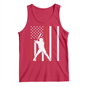 Philly Baseball Tank Top Cool Distressed Philadelphia Red October US Flag TS10 Red Print Your Wear