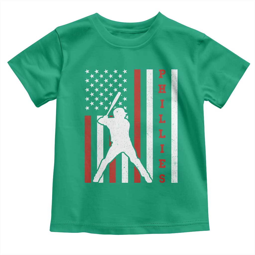 Philly Baseball Toddler T Shirt Cool Distressed Philadelphia Red October US Flag TS10 Irish Green Print Your Wear