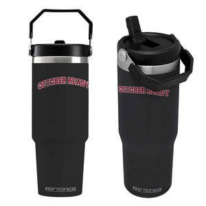 October Ready Flip Straw Tumbler Vintage Sports Philadelphia Playoff Baseball Fan TS10 One Size: 30 oz Black Print Your Wear