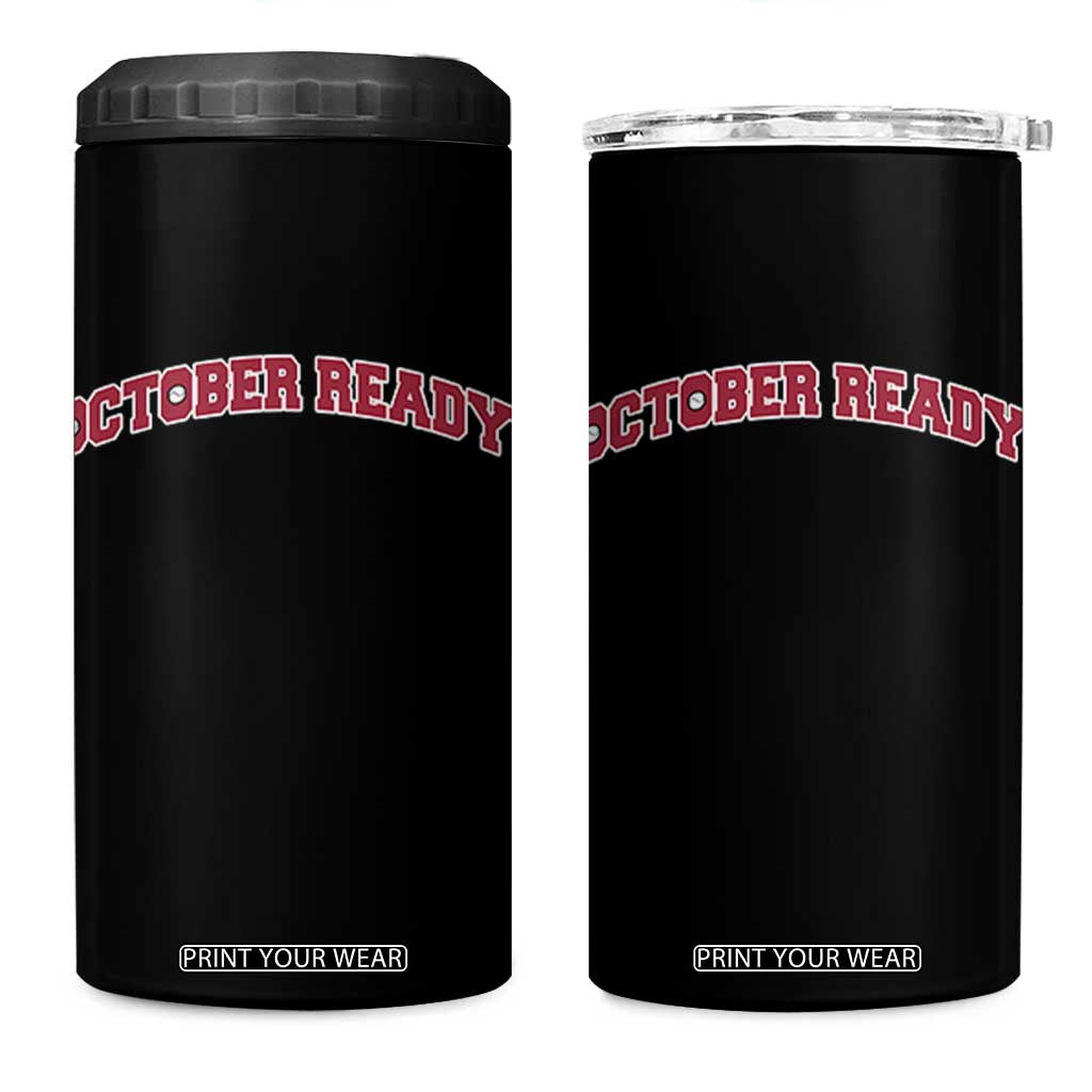 October Ready 4 in 1 Can Cooler Tumbler Vintage Sports Philadelphia Playoff Baseball Fan TS10 One Size: 16 oz Black Print Your Wear