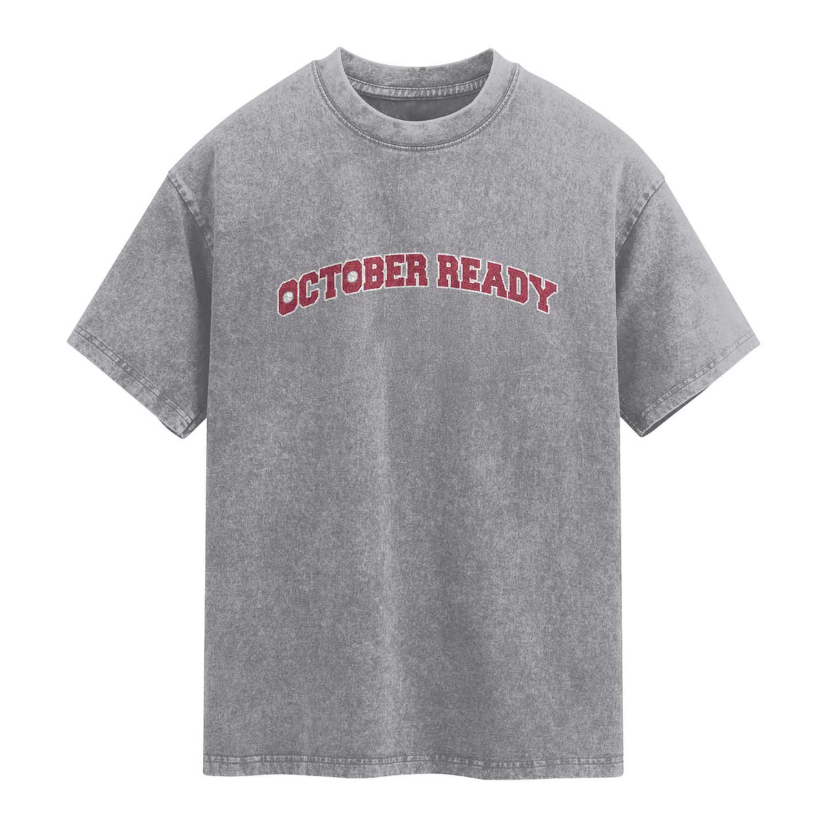 October Ready Washed Cotton T-Shirt Vintage Sports Philadelphia Playoff Baseball Fan