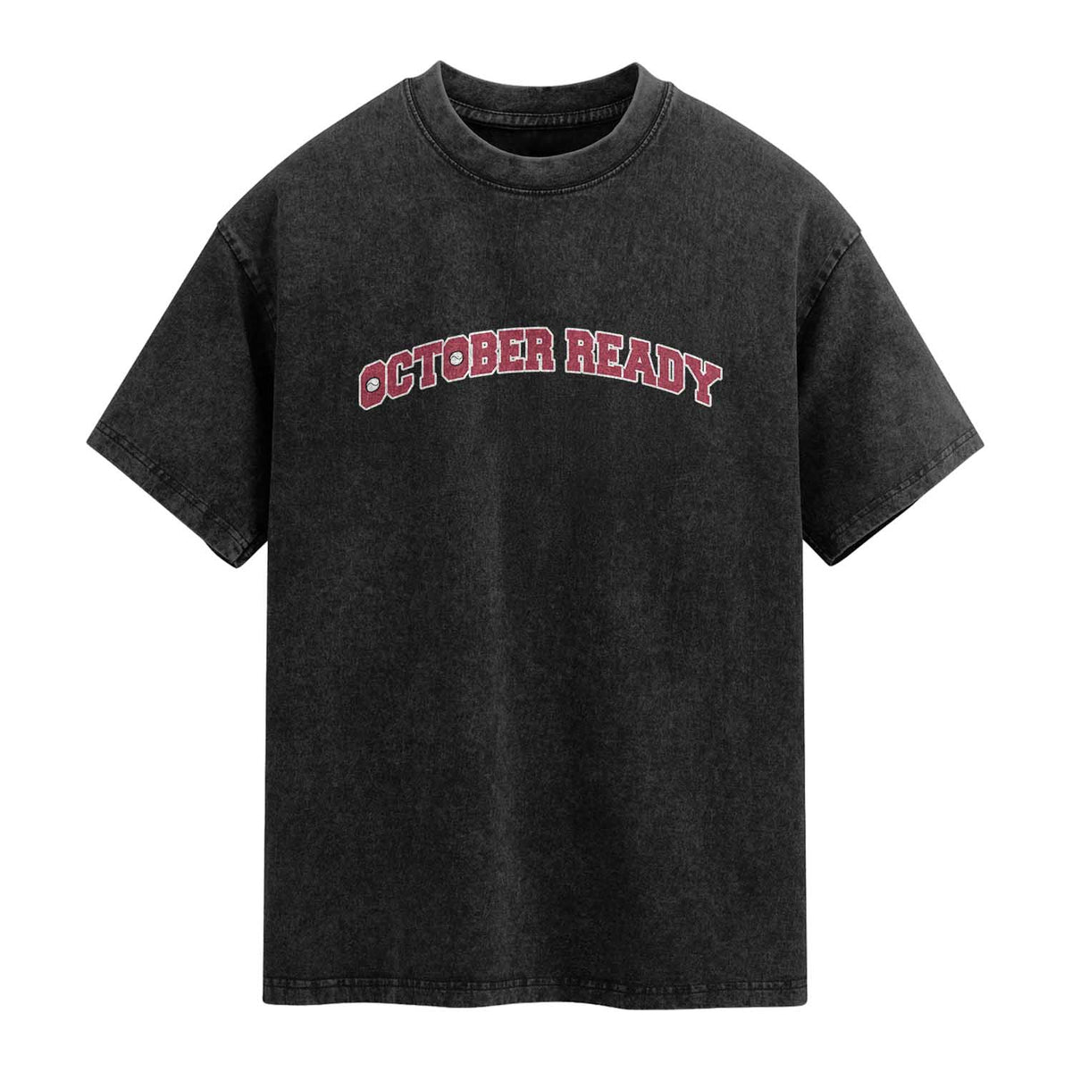 October Ready Washed Cotton T-Shirt Vintage Sports Philadelphia Playoff Baseball Fan