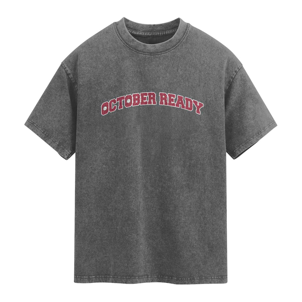 October Ready Washed Cotton T-Shirt Vintage Sports Philadelphia Playoff Baseball Fan