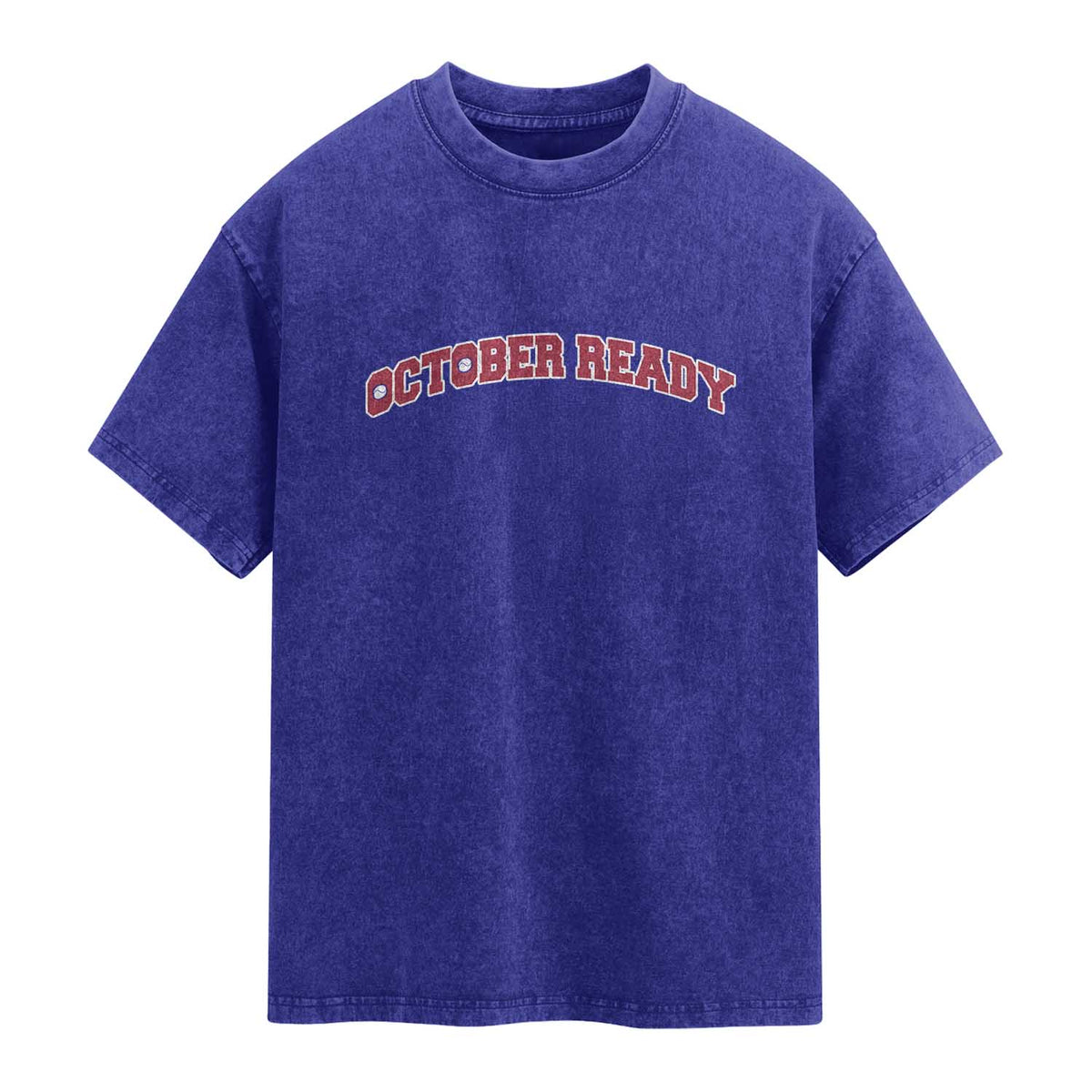 October Ready Washed Cotton T-Shirt Vintage Sports Philadelphia Playoff Baseball Fan