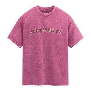 October Ready Washed Cotton T-Shirt Vintage Sports Philadelphia Playoff Baseball Fan