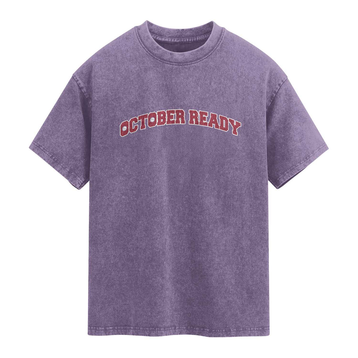 October Ready Washed Cotton T-Shirt Vintage Sports Philadelphia Playoff Baseball Fan