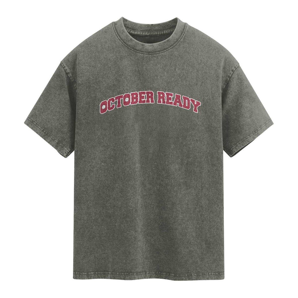 October Ready Washed Cotton T-Shirt Vintage Sports Philadelphia Playoff Baseball Fan
