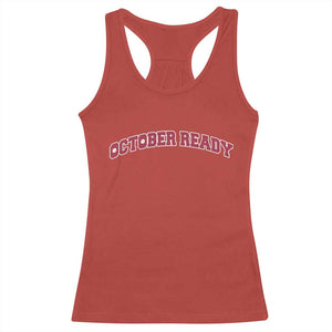October Ready Racerback Tank Top Vintage Sports Philadelphia Playoff Baseball Fan TS10 Red Print Your Wear