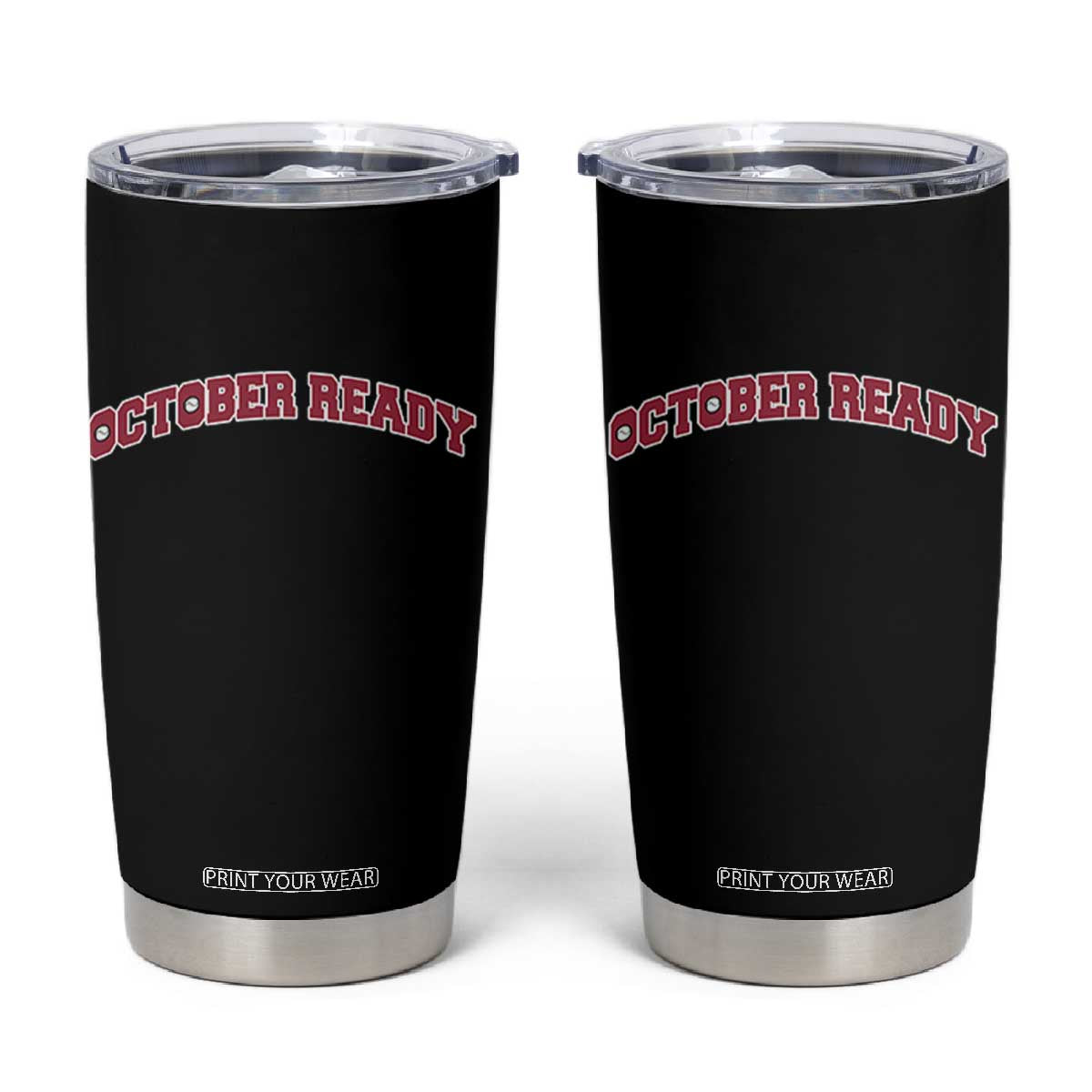 October Ready Tumbler Cup Vintage Sports Philadelphia Playoff Baseball Fan TS10 Black Print Your Wear