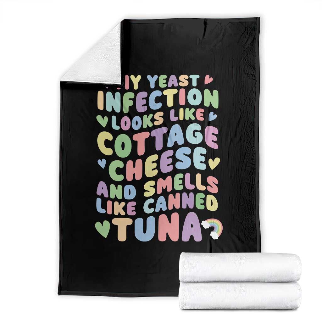 Inappropriate Adult Throw Blanket Funny My Yeast Infection Roulette Game TS10 Black Print Your Wear
