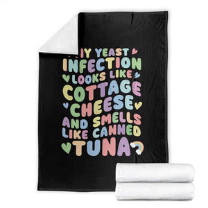 Inappropriate Adult Throw Blanket Funny My Yeast Infection Roulette Game TS10 Black Print Your Wear