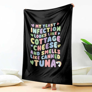 Inappropriate Adult Throw Blanket Funny My Yeast Infection Roulette Game TS10 Print Your Wear