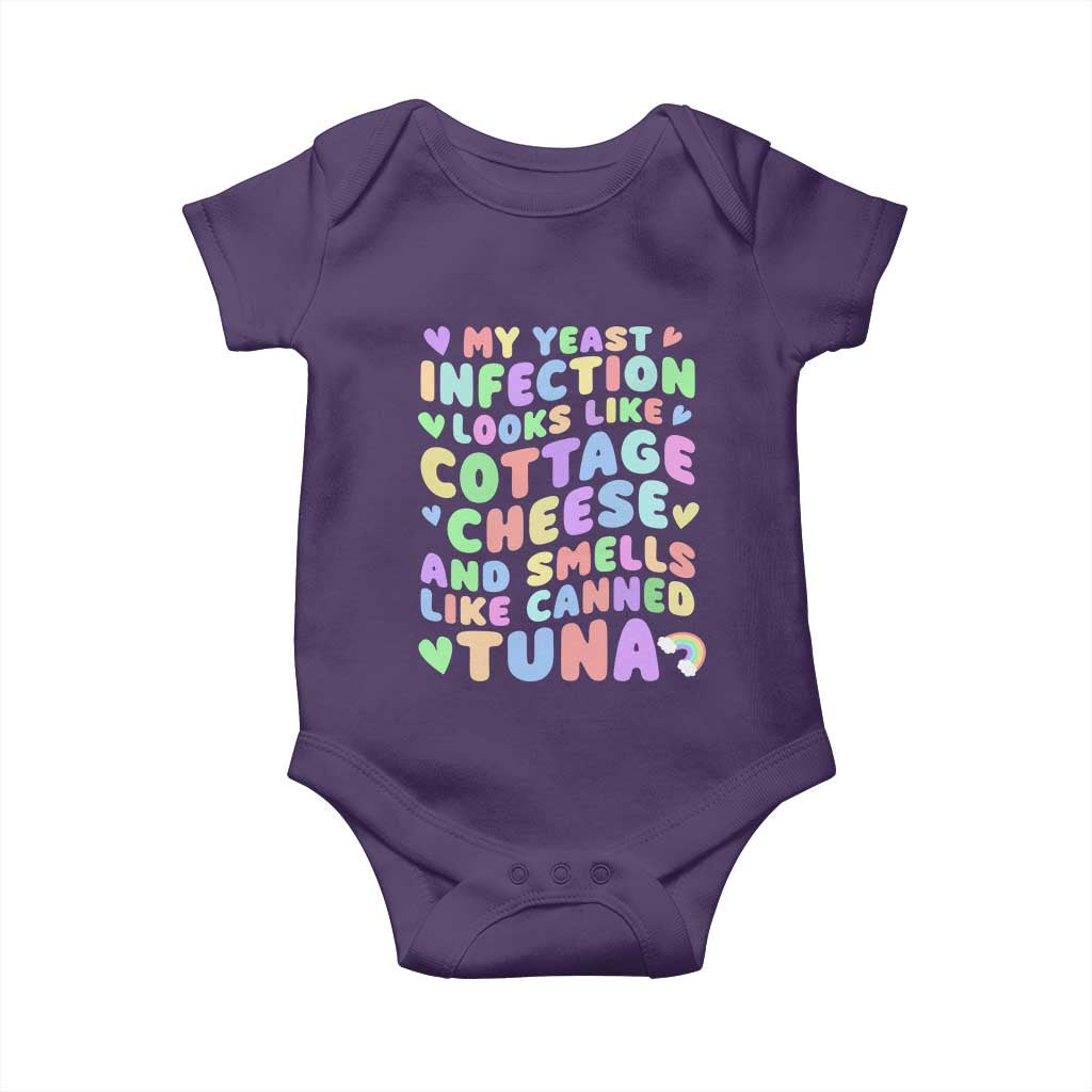 Inappropriate Adult Baby Onesie Funny My Yeast Infection Roulette Game TS10 Purple Print Your Wear