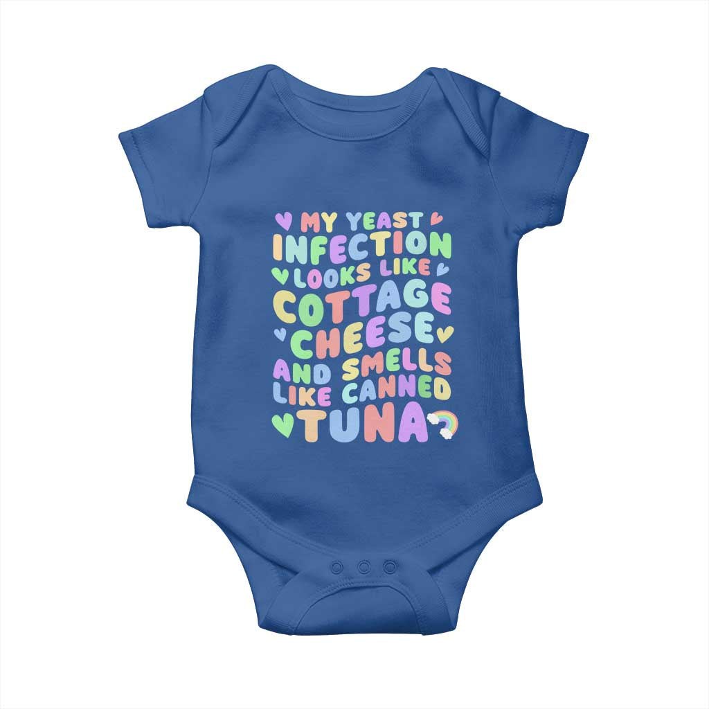 Inappropriate Adult Baby Onesie Funny My Yeast Infection Roulette Game TS10 Royal Blue Print Your Wear
