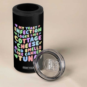 Inappropriate Adult 4 in 1 Can Cooler Tumbler Funny My Yeast Infection Roulette Game TS10 Print Your Wear