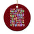 Inappropriate Adult Ceramic Ornament Funny My Yeast Infection Roulette Game TS10 1pc Red Print Your Wear