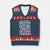 Inappropriate Adult V-Neck Knit Sweater Vest Funny My Yeast Infection Roulette Game TS10 Navy Red Print Your Wear