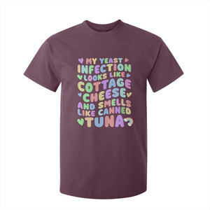 Inappropriate Adult T Shirt For Kid Funny My Yeast Infection Roulette Game TS10 Maroon Print Your Wear