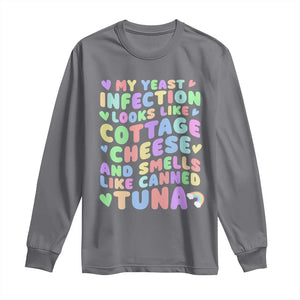 Inappropriate Adult Long Sleeve Shirt Funny My Yeast Infection Roulette Game TS10 Charcoal Print Your Wear